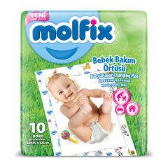 Molfix Bebek Bakım Örtüsü 10'lu 60x60 cm