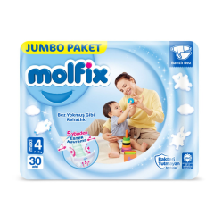Molfix 3 No Jumbo Midi Bebek Bezi 3D 30’lu