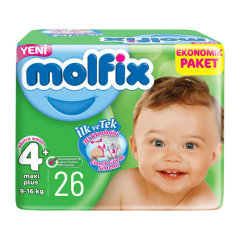 Molfix 4+ No Jumbo Maxi Plus Bebek Bezi 3D 27’li