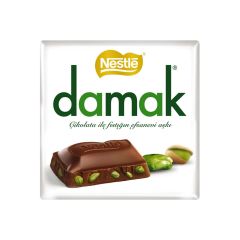 Nestle Damak Antep Fıstıklı Sütlü Çikolata Kare 63 g