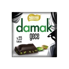 Nestle Damak Gece Antep Fıstıklı Bitter Çikolata Kare 63 g