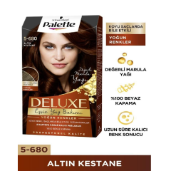 Palette Deluxe Altın Kestane Saç Boyası 5-680