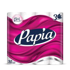 Papia Tuvalet Kağıdı 3 Katlı 32'li