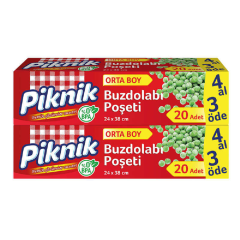 Piknik Buzdolabı Poşeti Orta Boy  (4 Al 3 Öde)