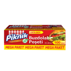 Piknik Buzdolabı Poşeti Orta Boy 100'lü