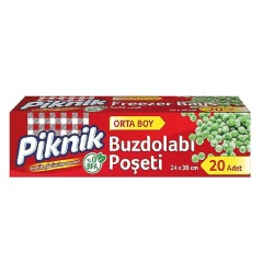Piknik Buzdolabı Poşeti Orta Boy 24x38 30'lu