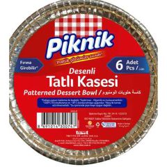 Piknik Desenli Tatlı Kasesi 6 Lı