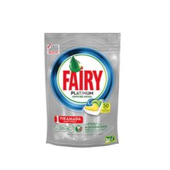 Fairy Platinum 50 Yıkama Bulaşık Makinesi Deterjanı Kapsülü Limon Kokulu