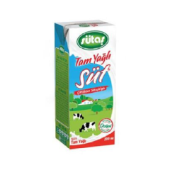 Sütaş Uzun Ömürlü %3,5 Yağlı Süt 200 ml