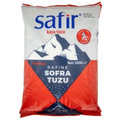 Safir Kaya İyotlu Tuz 3000 Gr