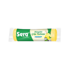 Sera Çöp Torbası Büzgülü Büyük Boy Limonlu 65X70 Cm 15'li