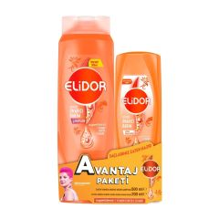 Elidor Onarıcı Şampuan 500Ml + Saç Bakım Kremi 200 Ml