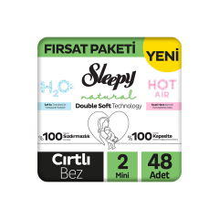 Sleepy Bio Natural 2 Numara Mini 48'li Bebek Bezi