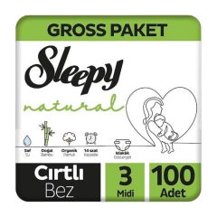 Sleepy Çocuk Bezi Gross Paket 3 Midi 100'lü