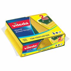 Vileda Yeşil Oluklu Sünger 2'li