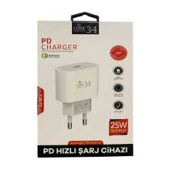 34 GSM PD Hızlı Şarj Cihazı