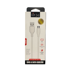 34 GSM Mikro Usb Şarj Kablosu