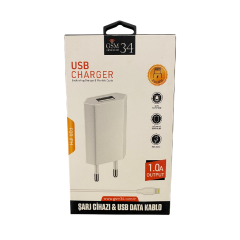 34 GSM Iphone Usb Şarj Seti 