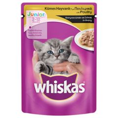Whiskas Pouch Junior Tavuklu Kedi Maması 100 g