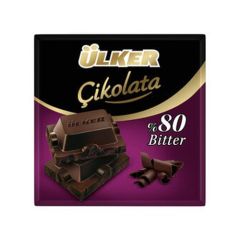 Ülker Çikolata Bitter %80 Kakao Kare 60 g