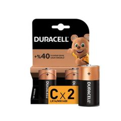 Duracell Alkalin C Piller 2’Li Paket