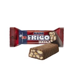 Alaska Frigo Bitter Çikolata Kaplı & Bisküvi Parçacıklı & Sütlü Kakaolu Soğuk Tatlı Bar 50 Gr