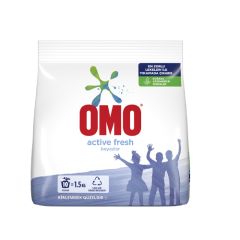 Omo Toz Çamaşır Deterjanı Active Fresh Beyazlar 1.5 Kg