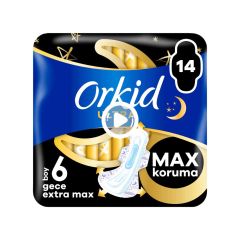 Orkid Ultra Extra Gece Max 6 Boy 14'lü