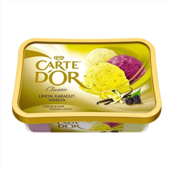 Algida Carte d'Or Classic Limon - Karadut - Vanilya Dondurma 925 ml