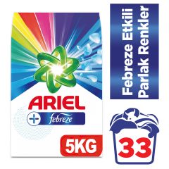 Ariel Plus 5 kg Toz Çamaşır Deterjanı Febreze Etkili Parlak Renkler