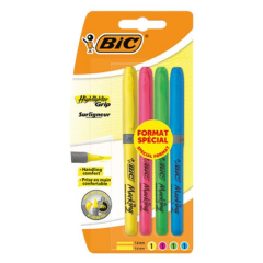 Bic Marking Highlighter Fosforlu Kalem Grip Neon Renkler 4'lü