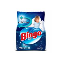 Bingo Matik Parfümsüz Toz Çamaşır Deterjanı 4 Kg