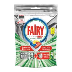 Fairy Platinum Plus 5 Yıkama Bulaşık Makinesi Deterjanı Kapsülü