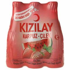 Kızılay Karpuz & Çilek Aromalı Gazlı İçecek 6X200 ml