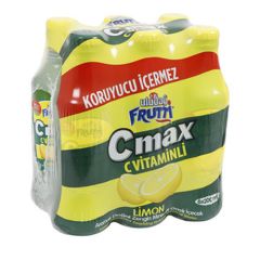 Uludağ Frutti C-Max Limon Aromalı Maden Suyu 6x200 ml