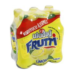 Uludağ Frutti Limon Aromalı Maden Suyu 6x200 ml