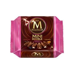 Algida Magnum Mini Double Çikolata Karadut Böğürtlen Karamel 6'lı 345 ml