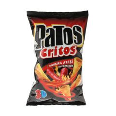 Patos Critos Acılı Patates Cipsi Süper Boy 115 g