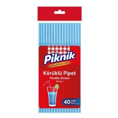 Piknik 1357-P Koruklu Pipet 40 Lı