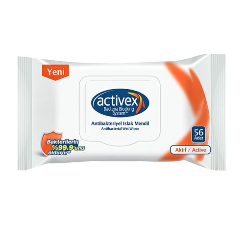 Activex Antibakteriyel Islak Mendil Aktif 56&#039;lı