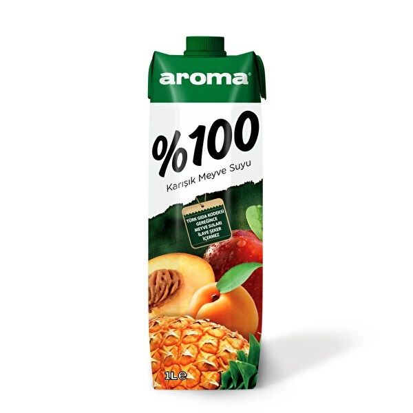 Aroma %100 Karışık Meyve Suyu 1 Lt