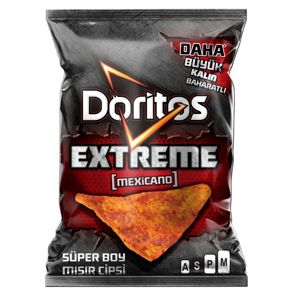 Doritos Extreme Mexicano Acı Baharatlı Mısır Cipsi Süper Boy 113 Gr