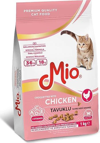 Mio Tavuklu Yavru Kedi Maması 1 Kg