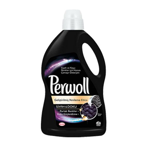 Perwoll Geliştirilmiş Siyah Sıvı Çamaşır Deterjanı 50 Yıkama 3 lt